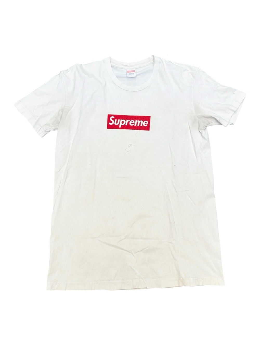 🔥🔥 SUPREME Brand Box Logo White Designer Graphic T-Shirt Size Large